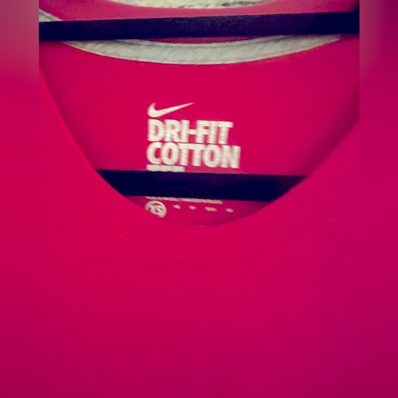Nike dry fit cotton blend tee hot pink - Picture 3 of 5